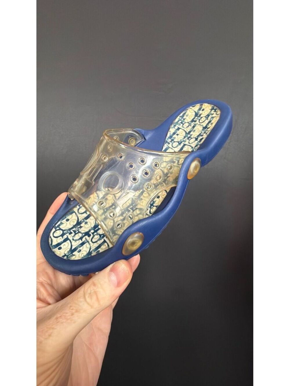 Christian Dior Blue Trotter Sandals Size 38
